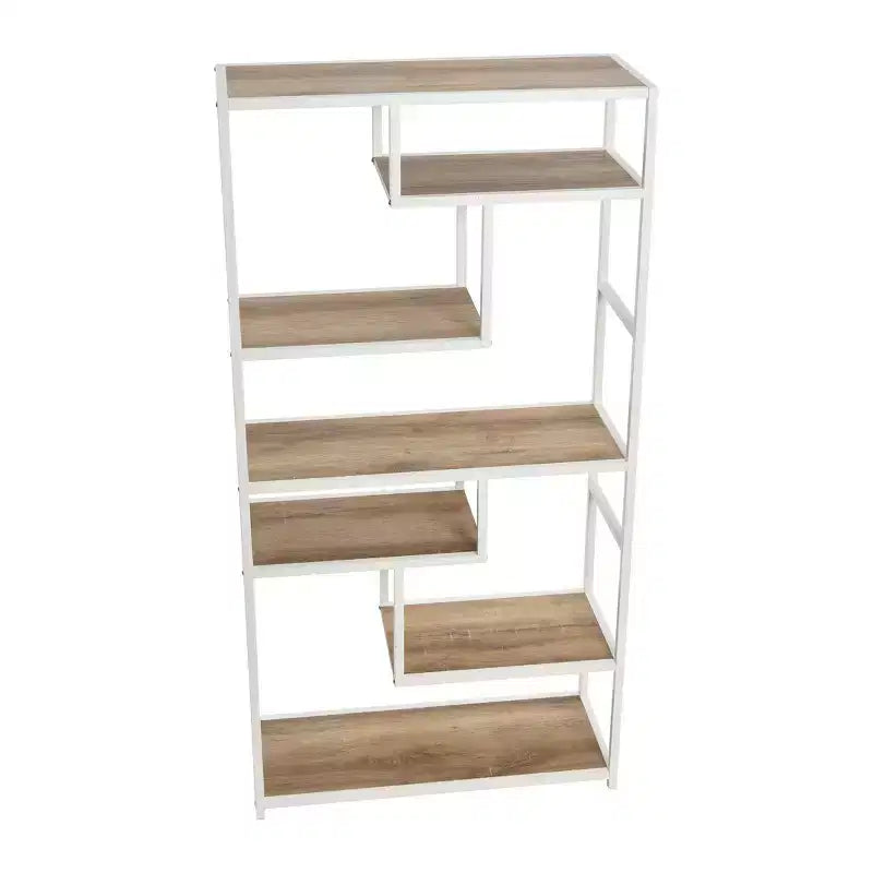 Étagère ouverte à 6 niveaux, style industriel