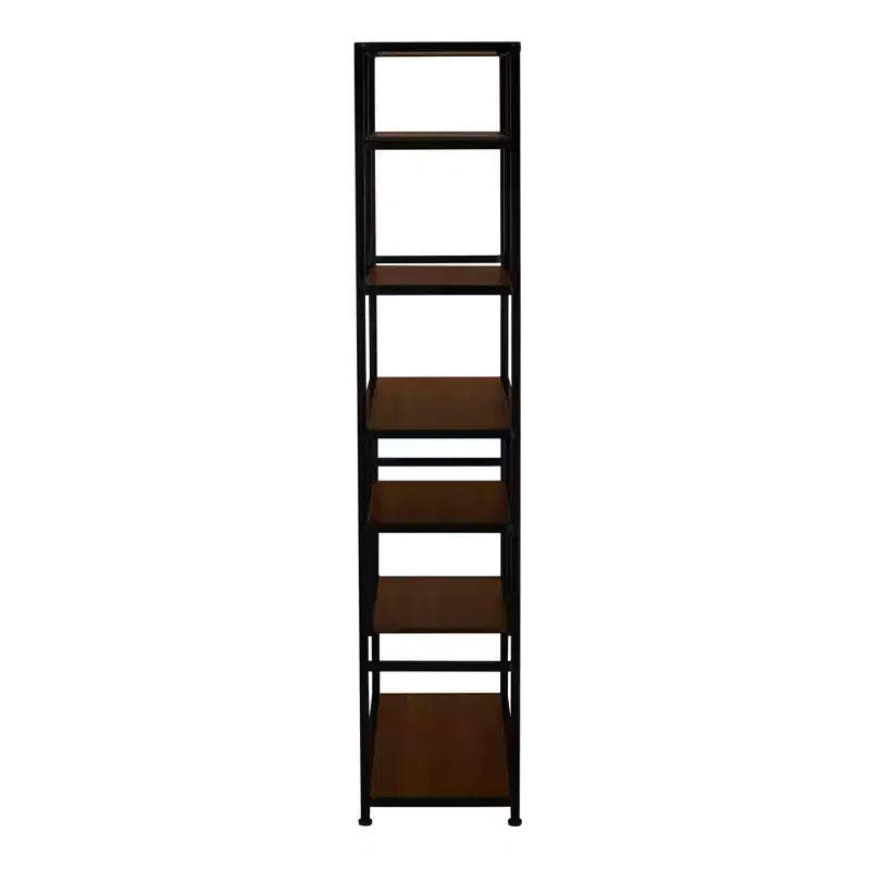 Étagère ouverte à 6 niveaux, style industriel
