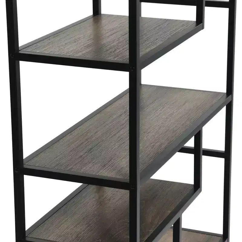Étagère ouverte à 6 niveaux, style industriel