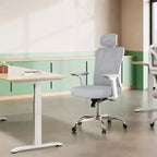 Chaise de bureau ergonomique en maille avec appui-tête 3D, soutien lombaire et fonction d'inclinaison
