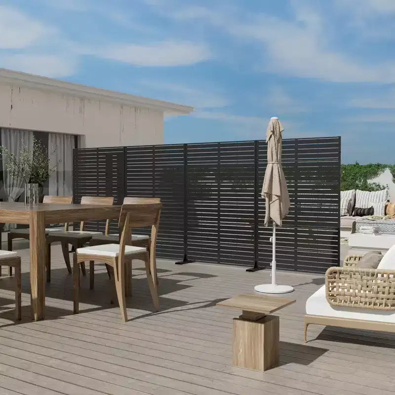 Brise-vue extérieur en métal de 72 po, clôture décorative de jardin