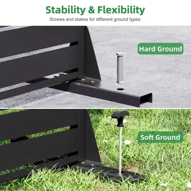 Brise-vue extérieur en métal de 72 po, clôture décorative de jardin