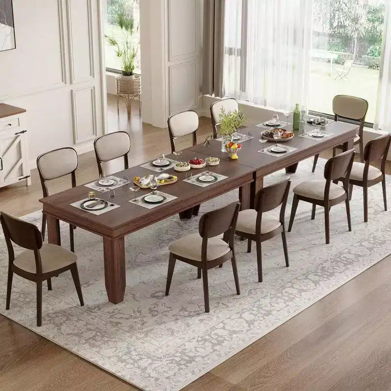Table à manger de ferme en bois de 180 cm pour 6 à 8 personnes