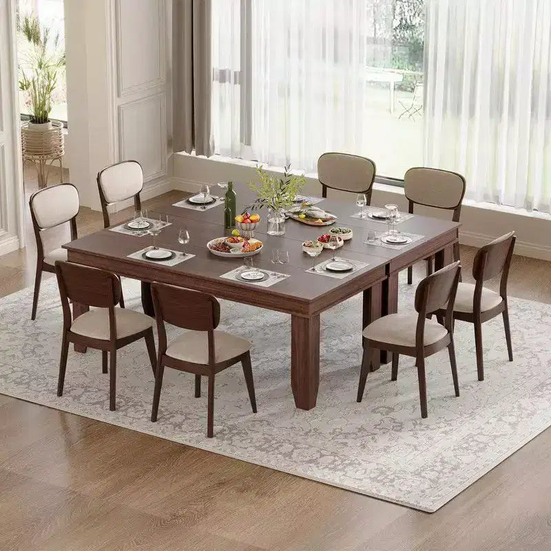 Table à manger de ferme en bois de 180 cm pour 6 à 8 personnes