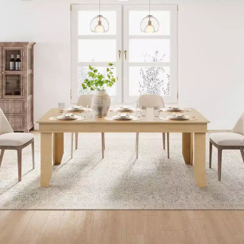 Table à manger de ferme en bois de 180 cm pour 6 à 8 personnes