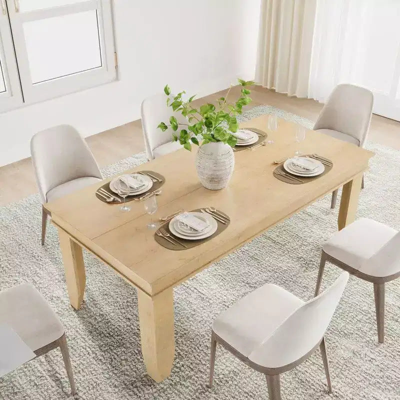 Table à manger de ferme en bois de 180 cm pour 6 à 8 personnes