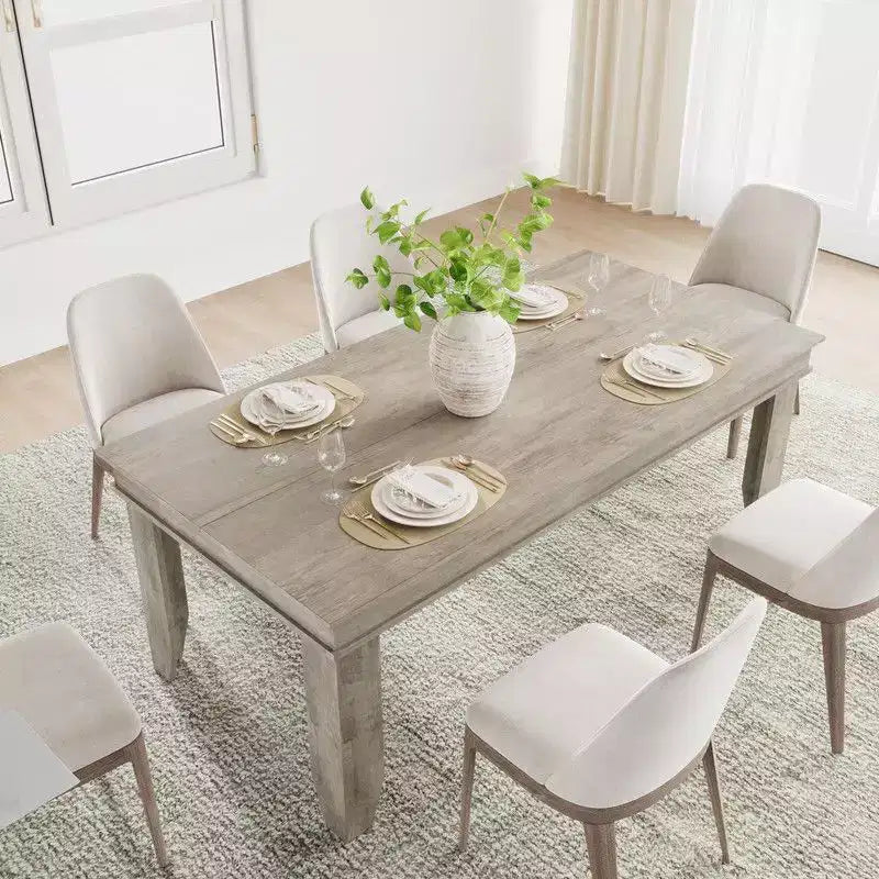 Table à manger de ferme en bois de 180 cm pour 6 à 8 personnes