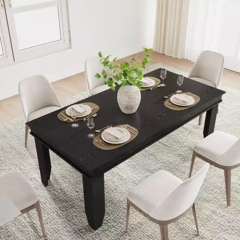 Table à manger de ferme en bois de 180 cm pour 6 à 8 personnes