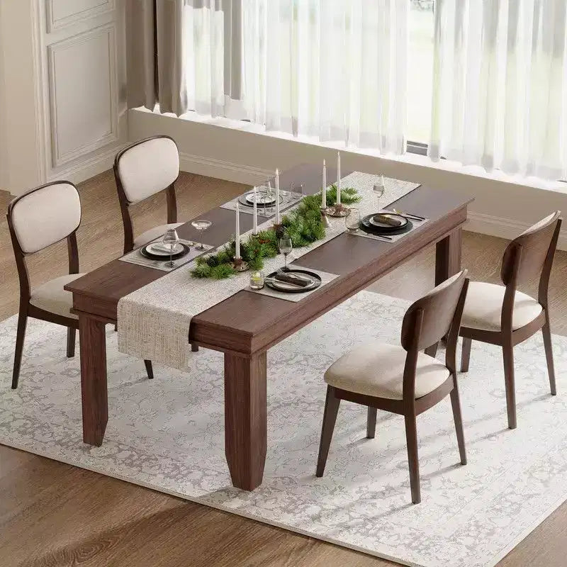 Table à manger de ferme en bois de 180 cm pour 6 à 8 personnes