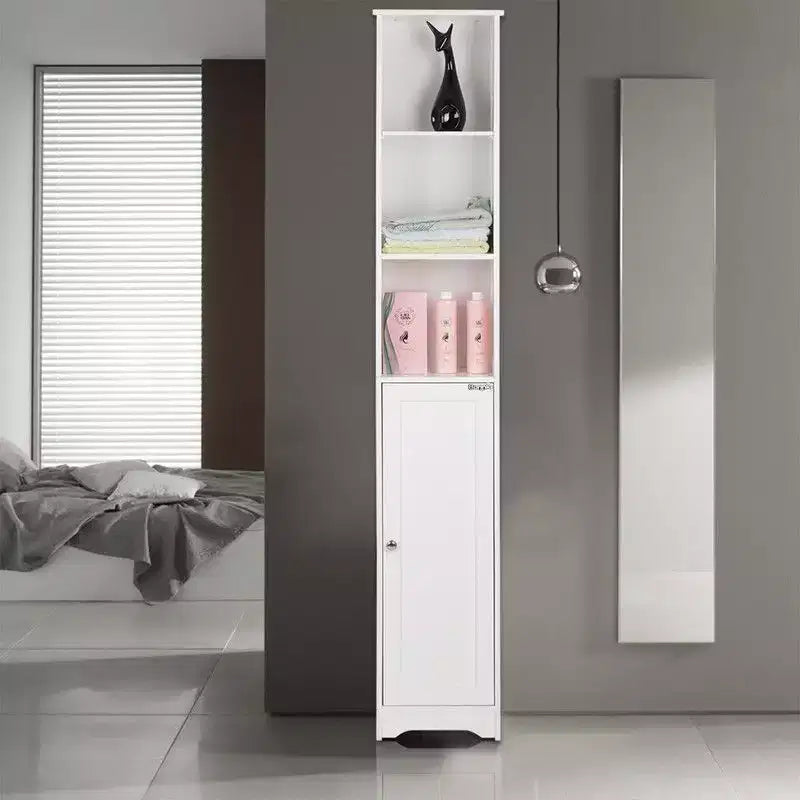 Meuble de Rangement en Lin Autonome, Tour de Rangement MDF à 5 Niveaux