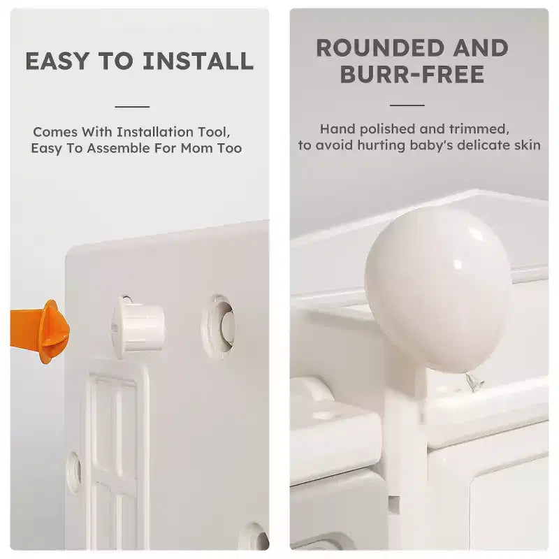 Meuble de rangement pour jouets d'enfants, en PEHD écologique, multifonctionnel