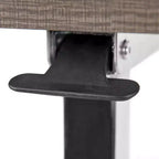 Table de lit roulante réglable avec roulettes, finition chêne foncé