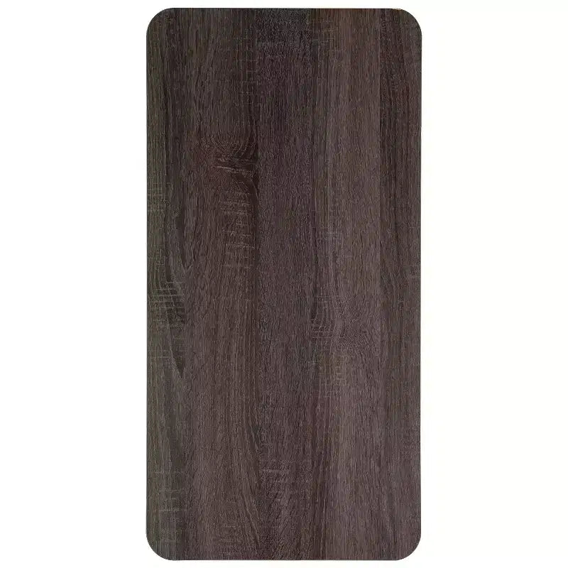 Table de lit roulante réglable avec roulettes, finition chêne foncé