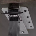 Table de lit roulante réglable avec roulettes, finition chêne foncé
