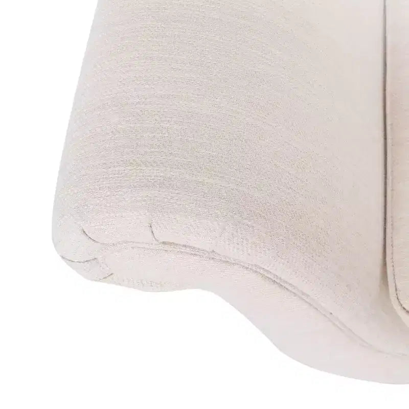 Chaise longue contemporaine avec accoudoirs volutes et pieds fuselés