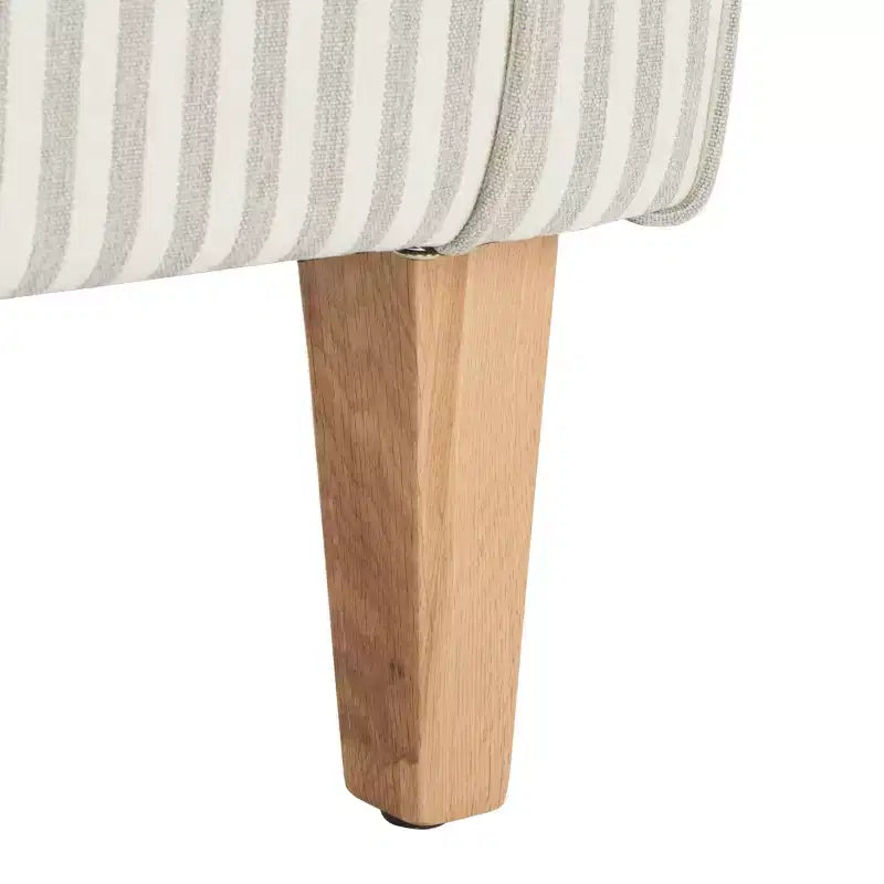 Fauteuil Club Rembourré, Imprimé Floral Rouge et Blanc, Coton/Lin