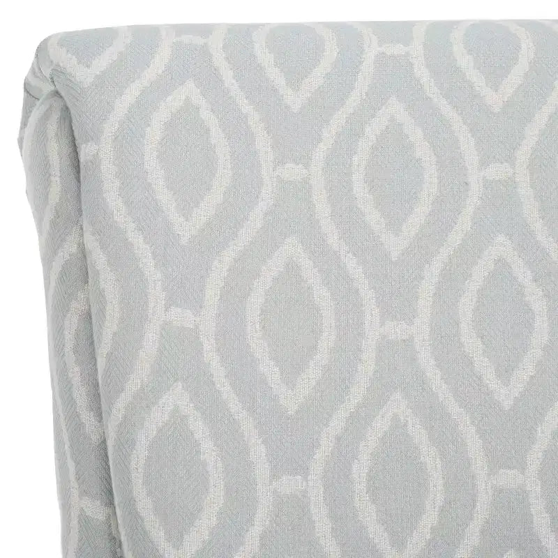 Fauteuil Club Rembourré, Imprimé Floral Rouge et Blanc, Coton/Lin