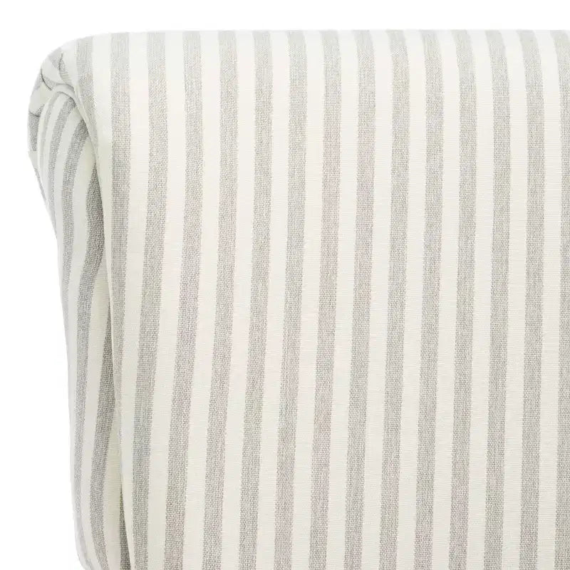 Fauteuil Club Rembourré, Imprimé Floral Rouge et Blanc, Coton/Lin