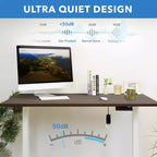 Bureau assis-debout électrique à deux moteurs avec plateau de 140 cm, blanc