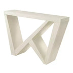 Console rectangulaire moderne avec motif géométrique, 122 cm