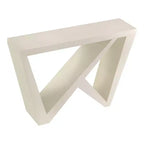Console rectangulaire moderne avec motif géométrique, 122 cm
