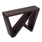 Console rectangulaire moderne avec motif géométrique, 122 cm