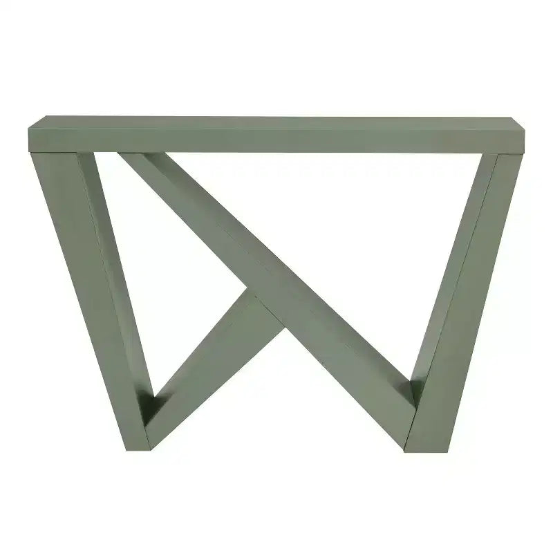 Console rectangulaire moderne avec motif géométrique, 122 cm