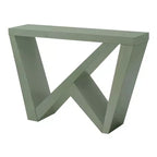 Console rectangulaire moderne avec motif géométrique, 122 cm