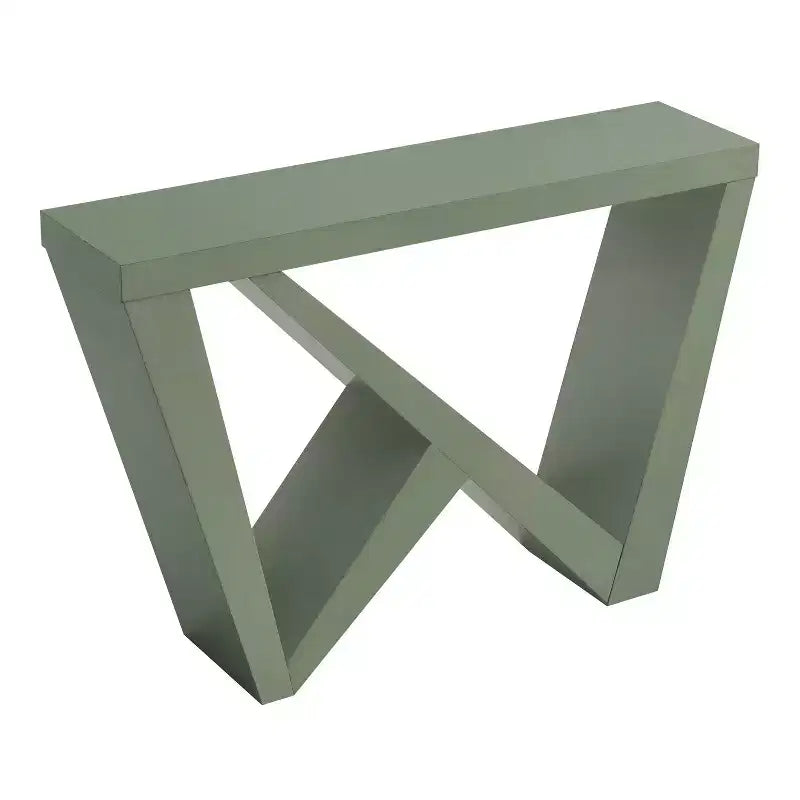 Console rectangulaire moderne avec motif géométrique, 122 cm