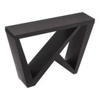Console rectangulaire moderne avec motif géométrique, 122 cm