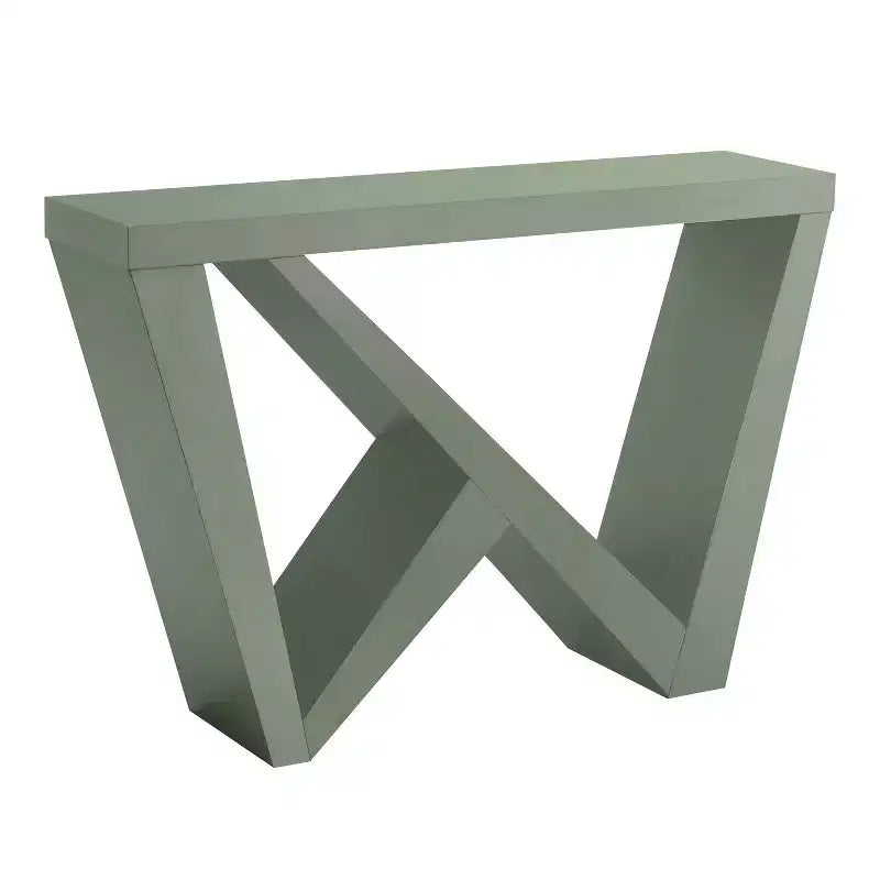 Console rectangulaire moderne avec motif géométrique, 122 cm